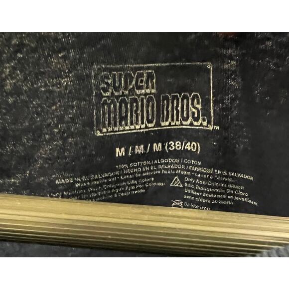 SUPER MARIO BROS. Blue graphic youth tee sz M - Picture 4 of 4